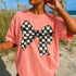 CHECKERED BOW