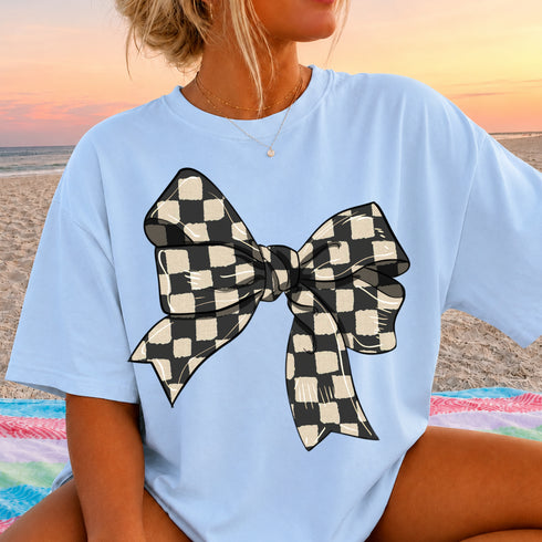 CHECKERED BOW