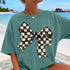 CHECKERED BOW