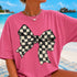 CHECKERED BOW