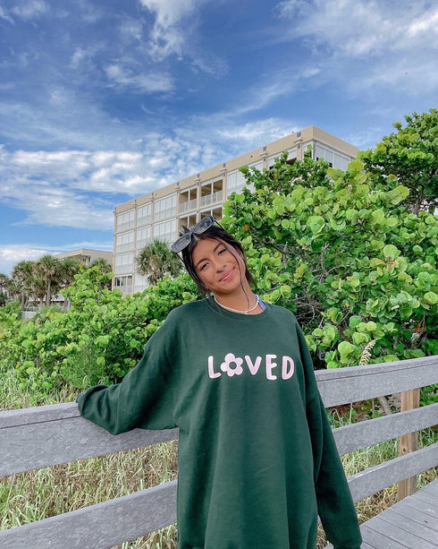 Loved Flower Crewneck