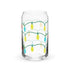 Christmas Lights Glass Mug 16 Oz.
