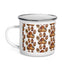 Fall Dog Mom 12 oz Coffee Enamel Mug