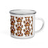 Fall Dog Mom 12 oz Coffee Enamel Mug