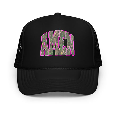 Amen Camo Foam Trucker Hat