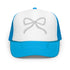 Embroidered Bow Trucker Hat