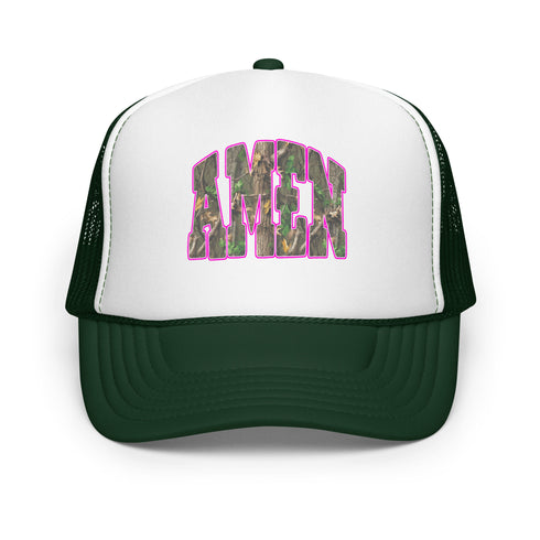 Amen Camo Foam Trucker Hat