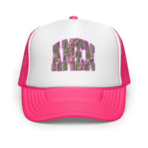 Amen Camo Foam Trucker Hat
