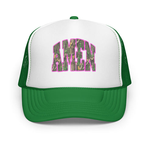 Amen Camo Foam Trucker Hat