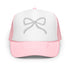 Embroidered Bow Trucker Hat