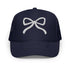 Embroidered Bow Trucker Hat