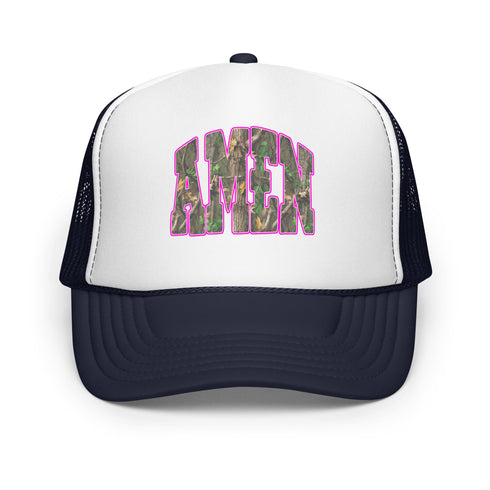 Amen Camo Foam Trucker Hat