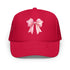 Pink Bow Foam trucker hat