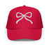 Embroidered Bow Trucker Hat