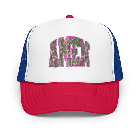 Amen Camo Foam Trucker Hat