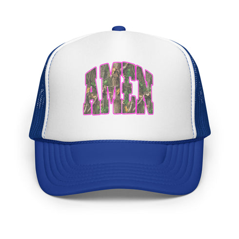 Amen Camo Foam Trucker Hat