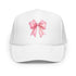 Pink Bow Foam trucker hat