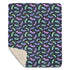 Halloween Bats Sherpa Blanket
