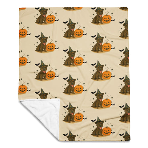 Brindle Pitbull Throw Blanket