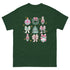 Pink And Green Christmas Coquette Gildan Shirt