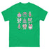 Pink And Green Christmas Coquette Gildan Shirt