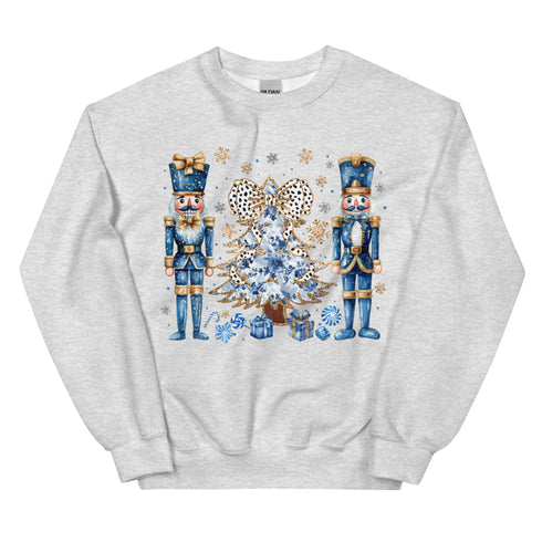 Blue Nutcracker Christmas Sweatshirt
