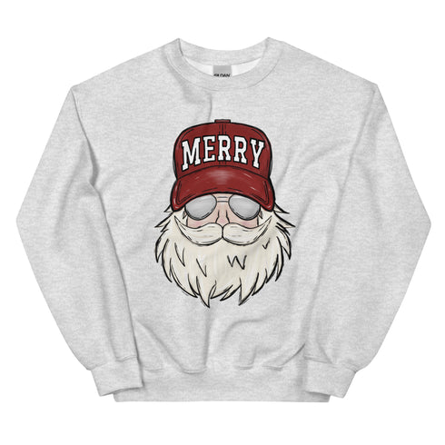 Merry Christmas Santa Trucker Hat Sweatshirt