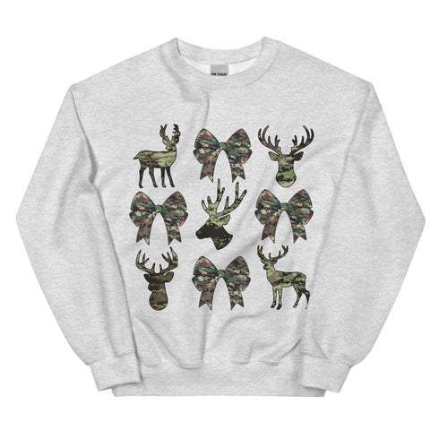 Camo Bow and Bucks Sweatshirt