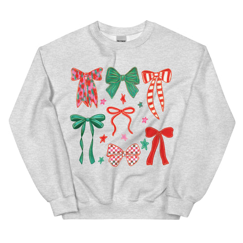 Christmas Coquette Bow Sweatshirt