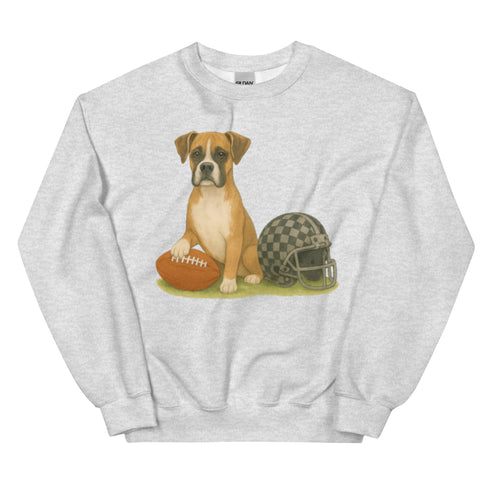 Boxer Football Crewneck