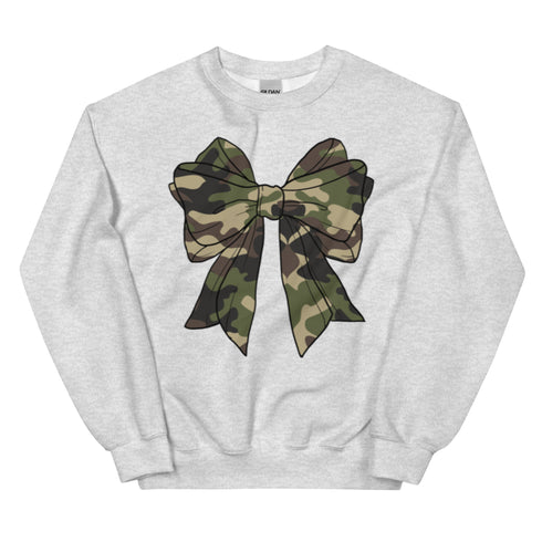 Camo Bow Crewneck