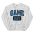Game Day Blue Plaid Football Sweatshirt