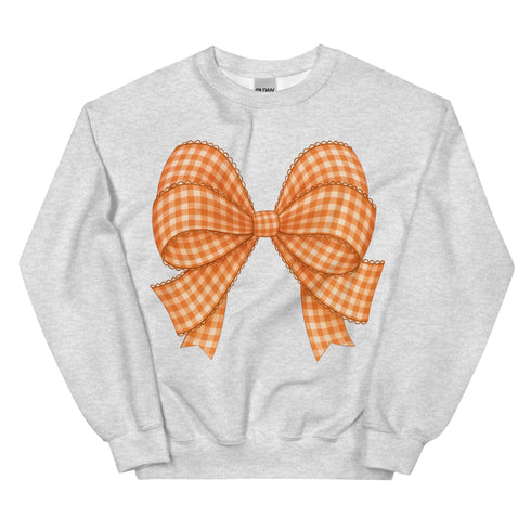 Plaid Fall Bow Sweatshirt