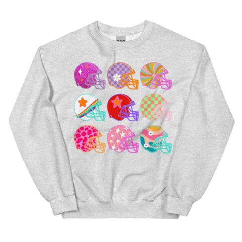 Football Coquette Helmet Sweatshirt