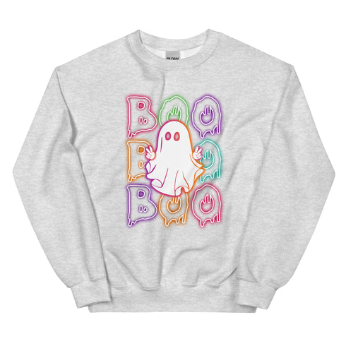 Neon Boo Ghost Sweatshirt