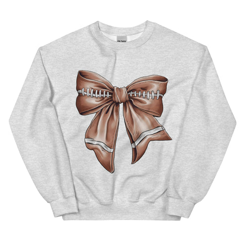 Football Bow Crewneck