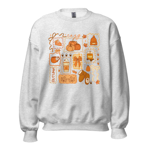Cozy Season Fall Doodles Sweatshirt