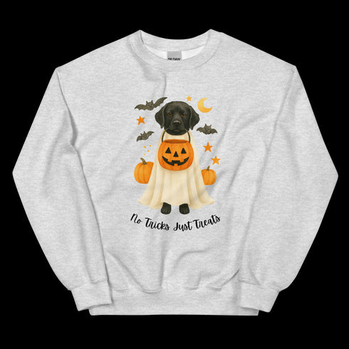 Black Labrador No Tricks Just Treats Crewneck