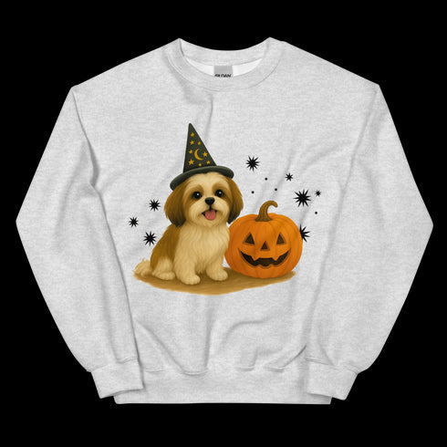 Shih Tzu Halloween Witchy Dogs Sweatshirt
