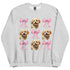 Maltipoo Pink Bow Dog Sweatshirt
