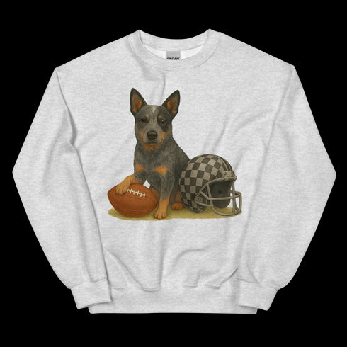 Blue Heeler Football Sweatshirt