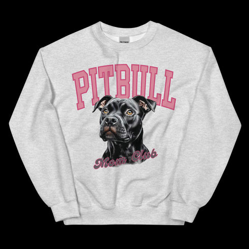 Black Pitbull Mom Club Sweatshirt