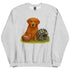 Red Golden Retriever Football Crewneck