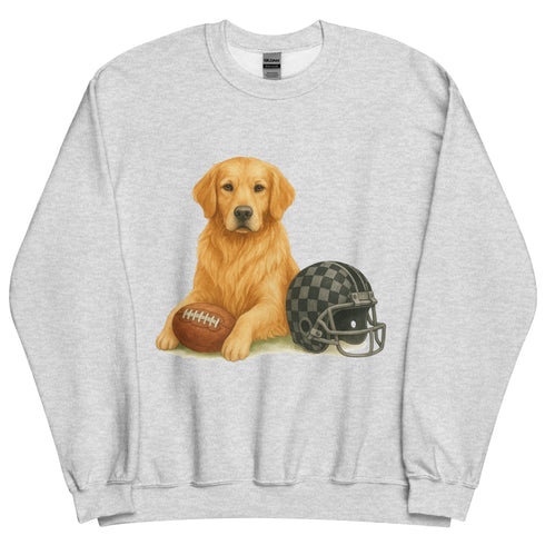 Golden Retriever Football Sweatshirt