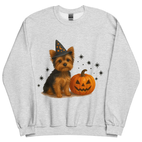 Yorkie Halloween Witchy Dogs Sweatshirt