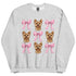 Blonde Yorkie with bows Sweatshirt