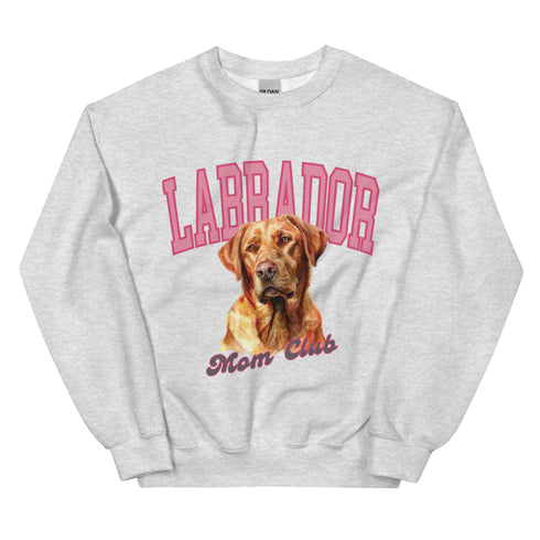Red Lab Dog Mom Club Sweatshirt