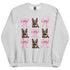 German Shepherd with Bows Sweatshirt