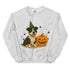 Black and White Pitbull Halloween Witchy Dogs Sweatshirt