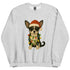 Christmas Black and White Chihuahua Crewneck